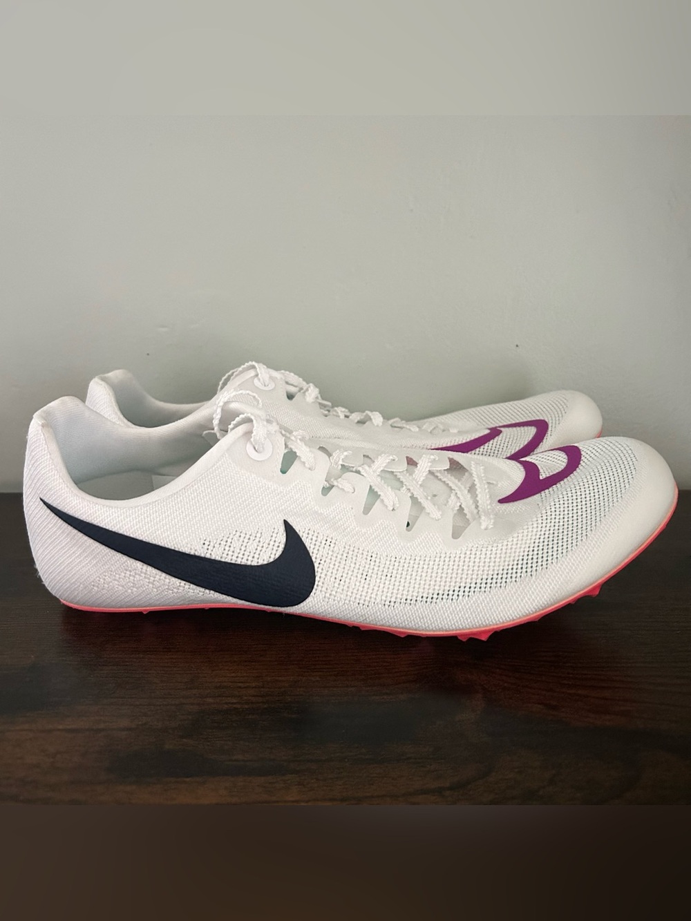 Nike JA Fly 4 Track & Field Spikes Cleats White Men’s Size 7.5 DR2741-101